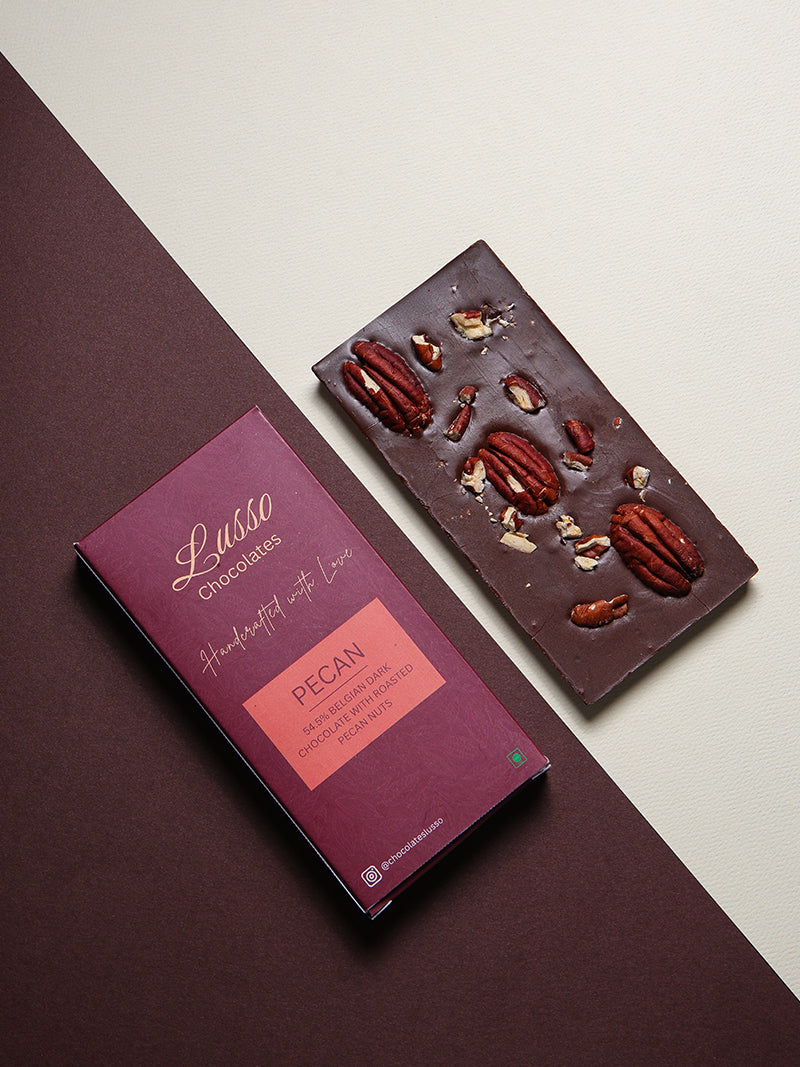 Belgian Dark Chocolate and Pecan Tablet