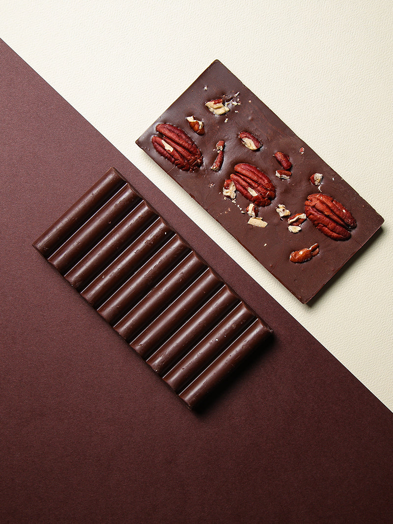 Belgian Dark Chocolate and Pecan Tablet