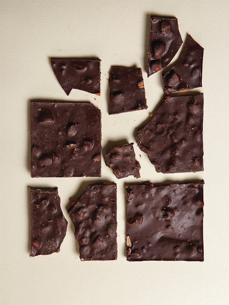 Belgian Dark Chocolate with Candied Orange & Almond