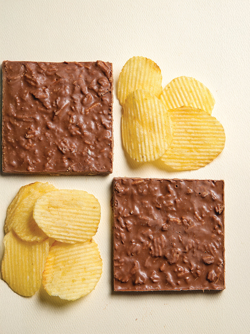 Belgian Milk Chocolate with Potato Crisps