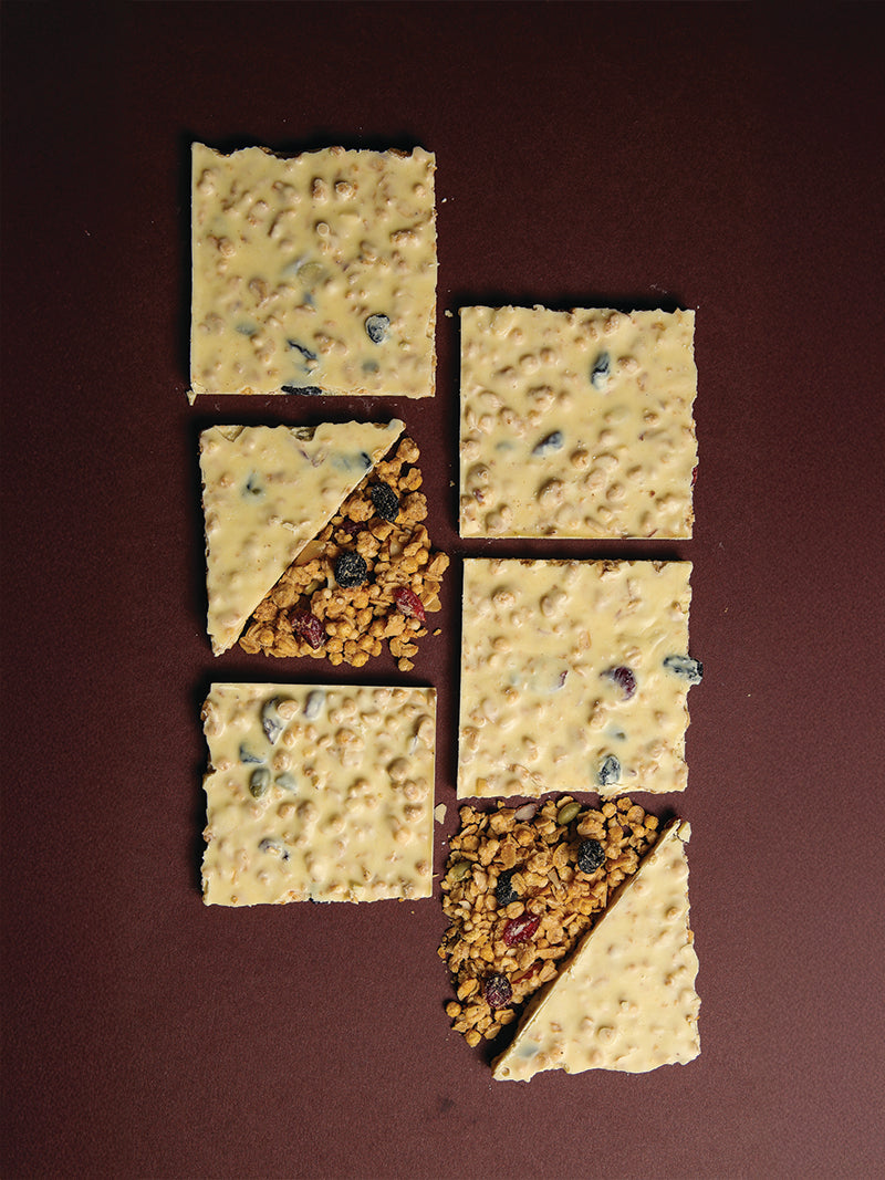 Belgian White Chocolate with Homemade Granola