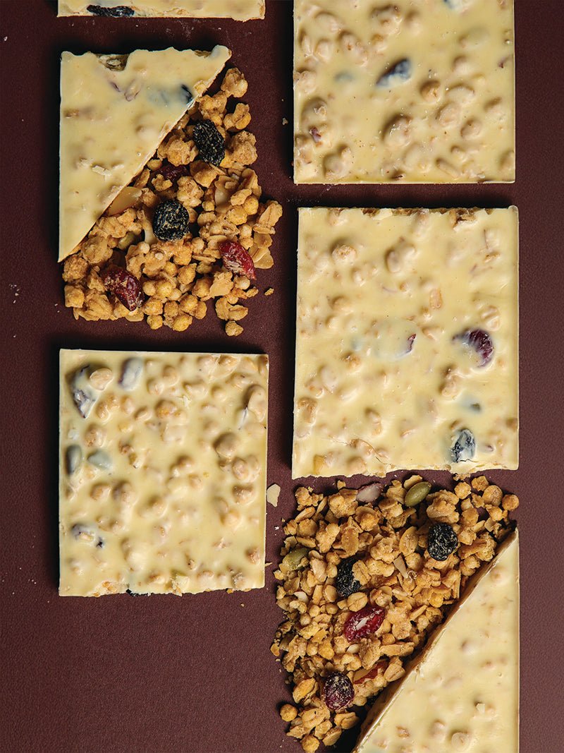 Belgian White Chocolate with Homemade Granola